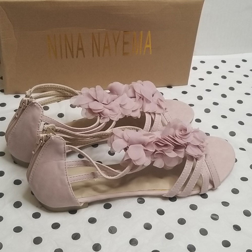 Nina Nayema Flora Flats with Zippered Back